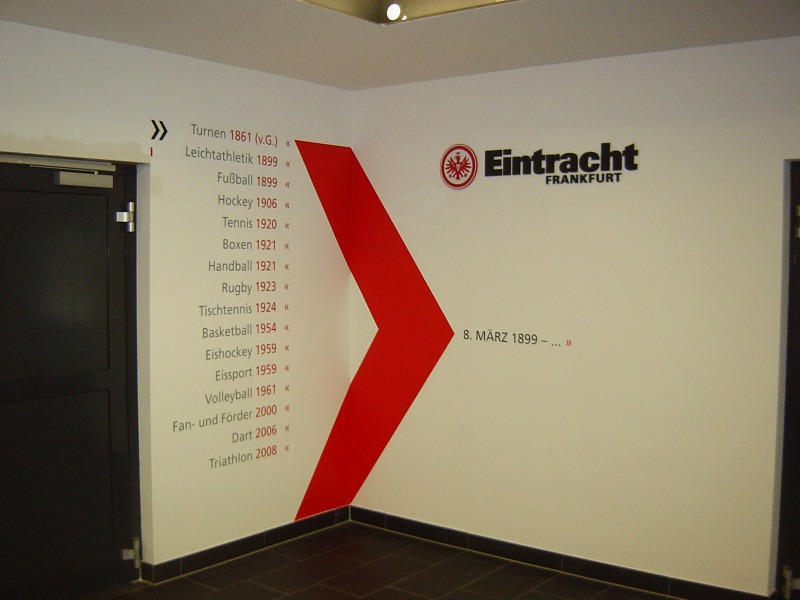 Wanddekoration Eintracht Frankfurt