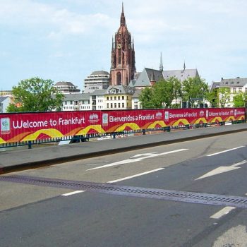 Banner Werbung Stadt Frankfurt