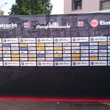 Displaystoff Scherenfaltwand Eintracht Frankfurt
